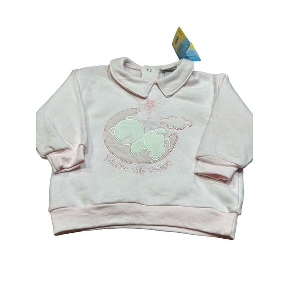 NWT Italian Kids Bear Moon sweatshirt- ilfagottino- 6-9M - Picture 15 of 15